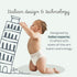 3 (1728 lbs), 40 12 The Responsive Diaper Size Ct Italian Premium Design, Soft, Unscented & Hypoallergenic, Hrs Leak