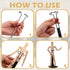12 8" 12" Yaocom Pcs Action Figure Stand Action Figure Display Holder with Expandable Waist Wire for to Model Bear