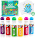 Jar Melo Washable Dot Markers, 6 Colors with 108 PDF & 10 Physical Activity Papers, Non-Toxic Bingo Daubers
