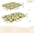 miaozhen 1 Pack 52x28 Cotton Baby Crib Sheets Comfy Breathable Naughty Jungle Flower Toddler Mattress Sheet for Nursery