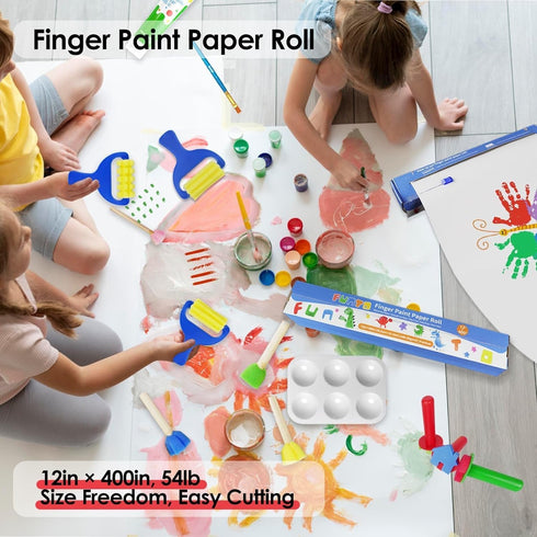Set, 25 Set, 1-3 Funto Kids Washable Finger Paint PCS Non Toxic Art Painting Supplies for Baby, Includes Finger Paint