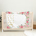 Yokakio 60" 40" Baby Monthly Milestone Blanket Girl, Milestone Blanket for Baby Girl, Track Growth and Age, Newborn