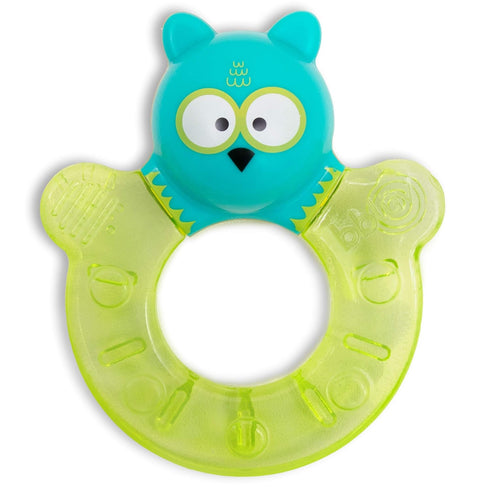 Guemi Chillable Textured Teething Toy - Owl in Lime Color