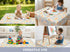 WOMUMON 51 Inch Splat Mat for Under High Chair/Arts/Crafts, Waterproof and Anti-Slip Splash Mat Floor Protector