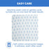 Delta Children 100% Cotton Muslin Baby Receiving Blankets 47x47 Inches, Pack of 2 Blue Botanicals