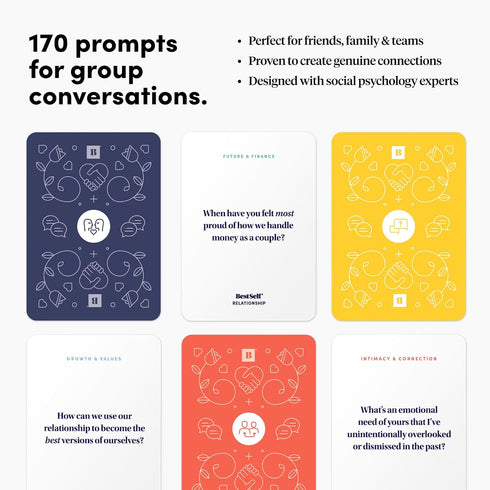 170 BestSelf Relationship Deck Discussion Prompts Conversations Starter Couples Games - Perfect Couples Card Games