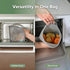 50oz/1500mlReusable Teethers,Grey/2PCS Haakaa On-The-Go Silicone Microwave Steam Sterilizer Bags for Travel, Silicone
