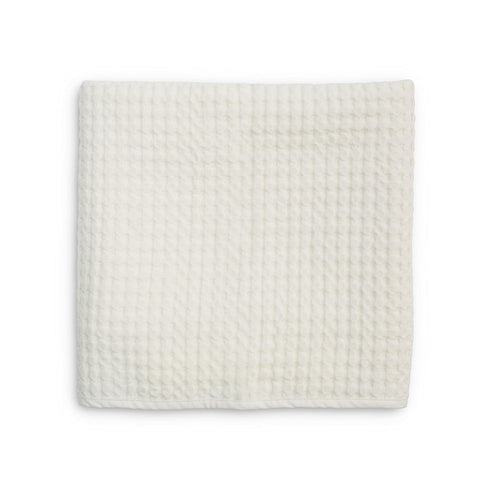 Lulujo Soft Cotton Baby Blanket, Waffle Weave (Vanilla)