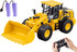 9-Channel Remote Control Wheel Loader 1:18 Scale Construction Toy, Realistic Sounds &
