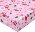 Christmas Crib Sheet, Baby Fitted Crib Sheet with Santa Claus, Christmas Trees,