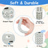 Aolso 0-6 Baby Teether Toys, Silicone Baby Teething Toys Phone Shape with Pacifier Clip, Soft Teething Toys