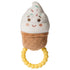 Mary Meyer Sweet Soothie Soft Baby Rattle, Ice Cream with Teether Ring