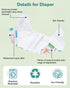 Pack 13, 6pcs Diapers+6pcs babygoal Dinosaur Cloth Diapers of Baby Reusable Washable Pocket Nappy, Rayon from Bamboo