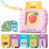 Pink Talking Flash Cards for Toddler 1 2 3 4 Year Olds, Language Learning Toys with 224 Words, Children's Sensory