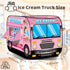 2-3 3+,Kid Pop Up Tent Kids:Ice Cream Truck Tent,Pop Up for Kids,Kids Play Without Installation,Suitable
