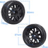 4-Pack HobbyPark RC Car Tires & Wheels, 12mm Hex Drive Hub with Foam Inserts for 1/10 Touring Car