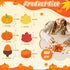 JUNEBRUSHS Fall Mini Erasers, 150Pcs Cute Thanksgiving Pencil Erasers for Kids, Bulk Maple Leaf Novelty Stationery
