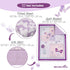 Set 3 Set, Set Wowelife Crib Bedding for Girls, Pieces Floral Butterfly Baby Girl Bedding Include Crib Comforter Fitted