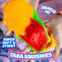 Mushmeez 3.5" Taba Squishy - Burger (Jumbo) Large, Super Soft & Sticky Layered TABA Squishies - Squish, Squeeze, Great