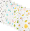 FOOK FISH Muslin Burp Cloths Cotton Burping Cloth 20'' X 10'' Pack