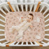 Takiito 28x52 Cute Goose Flowers Crib Sheet for Boys Girls, Super Soft Breathable Fitted Crib Sheet for Standard Crib