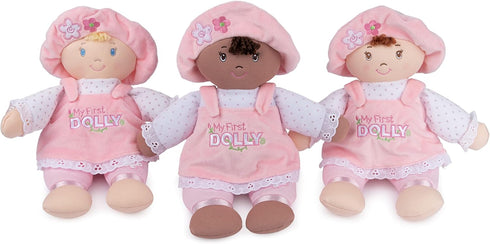 GUND Baby My First Dolly - Plush Doll for Babies and Toddlers, Pink/White, 13”