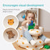 Solens Inflatable Baby Seat for Sitting Up with Tray & Back Support, Baby Sit Up Chair with Built-in Air Pump