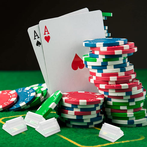 Maitys 24 Pcs Plastic Game Piece Stands - Card Holders for Board Game Party, DIY Game Card Stands