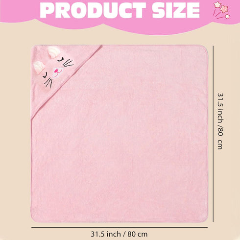 6 Set Essential(31.5 31.5 Inch) Yaiseiko PCS Baby Bath Towels Animal Hooded Baby Hooded Bath Towels Soft and Ultra