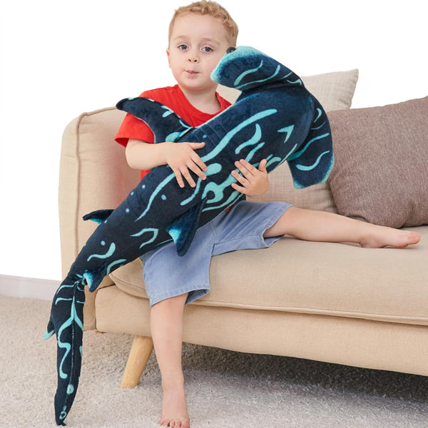 40 Inch Hammerhead Shark Stuffed Animal, Giant Plush Toy, Hammerhead Shark Plush Large