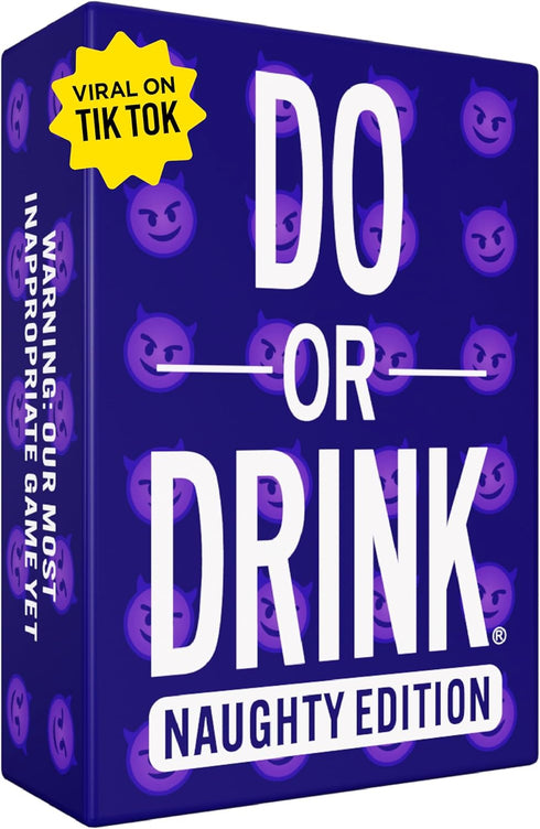 Do or Drink Naughty Edition - The Adult Drinking Game with 250 Cards for Spicy Situations and Game Night