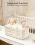 DADADEER Baby Diaper Caddy Organizer, Portable Nursery Storage Basket for Newborn Essentials, Changing Table & Car