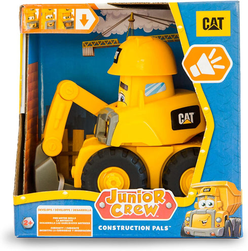 CAT Construction Toys, Junior Crew Excavator EduCATional Vehicle with Kid Sounds and Animated Face for Ages 2+