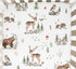 Woodland Animals Baby Crib Sheets - Unisex Bear Deer Hedgehog Owl Squirrel Rabbit, Standard Crib Toddler