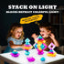 Set 30 3+, Translucent Building Block with Toy Storage Bag, Pcs Light-Passing Stacking Toys for Kids Ages STEM