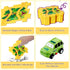 3 4 5 6 3-5, Set, 3 4 5 6 Plastic Dinosaur Puzzles for Kids with A Cute Car, Montessori Toys for Year Old Boys, Race