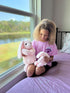 Set 15" Mother & Baby Stuffed Rabbit Plush | Super Soft Bunny Stuffed Animal | Cute Plushies for Kids Bedroom | Stuffed