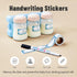 6pcs 6oz Phanpy Breast Milk Storage Bottles with Handwriting Stickers, Breastmilk Storage Containers for Fridge, Wide