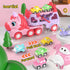 1 2 3 7-in-1 1-3 2-4, 1 2 3 newcrave Toys for Year Old Girl, Carrier Truck with Light & Music, Toddler Girl Toys Age +