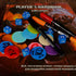 DND Wet & Dry Erase Tokens - Set of 100 Colorful Blank Counters for Tabletop RPGs