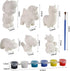 6 LovesTown Squishies Painting Kit, PCS Squeeze Toys DIY Animal Paint Your Own Squishies for Birthday Gifts
