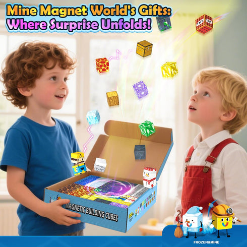 100PCS 3 4 5 6 7 8-12 Large Magnetic Blocks-Build Mine Magnet World Ice Mine Sword Toddlers Toys for Kids Magnet