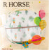 R HORSE 5Pcs Baby Bibs Set, Toddler Bibs with Crumb Catcher Pocket & Snap Button, Waterproof for 6-24 Months