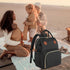Diaper Bag Backpack Multi-Function Baby Bag with Large Capacity and Insulated Pockets Organizer Bag for Mom/Dad, Black