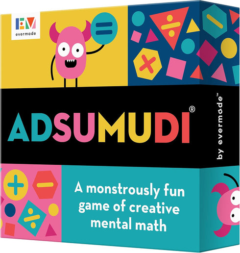 Adsumudi Math Game - Fun Smart Game for Kids to Practice Multiplication, Division, Addition and Subtraction, Ages 8-12