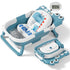 Collapsible Baby Bathtub for Newborn, Foldable Baby Bath Tub with Thermometer &