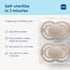16+ Pack 2, MAM Perfect Baby Pacifier Months, Extra Thin Nipple, Developed with Orthodontists, Clinically Proven, Glows