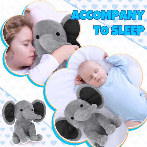 9 Pieces Elephant Stuffed Animals, Soft Cute Plush Toys for Baby Shower and Birthday Party Supplies