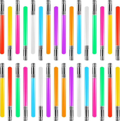36 Pieces Inflatable Lightsabers - Sword Toy Weapons, Light Saber for Kids, Teens Star Theme Party Supplies in 9 Colors