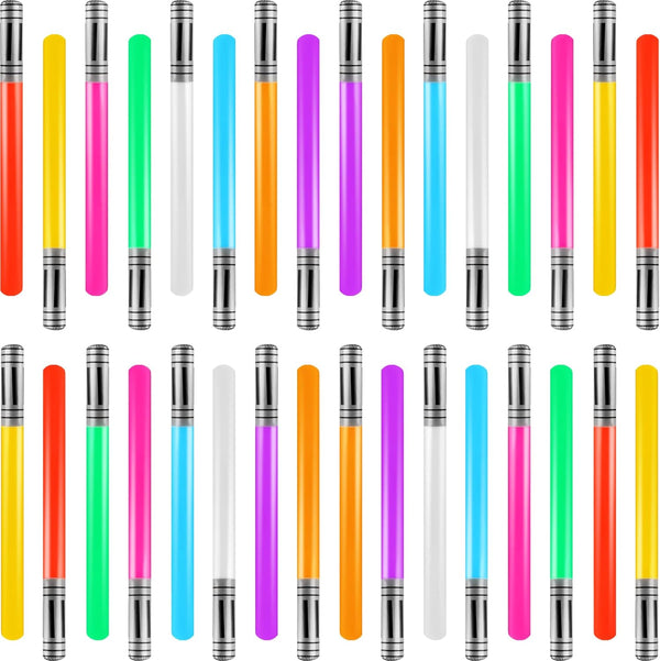 36 Pieces Inflatable Lightsabers - Sword Toy Weapons, Light Saber for Kids, Teens Star Theme Party Supplies in 9 Colors